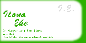 ilona eke business card